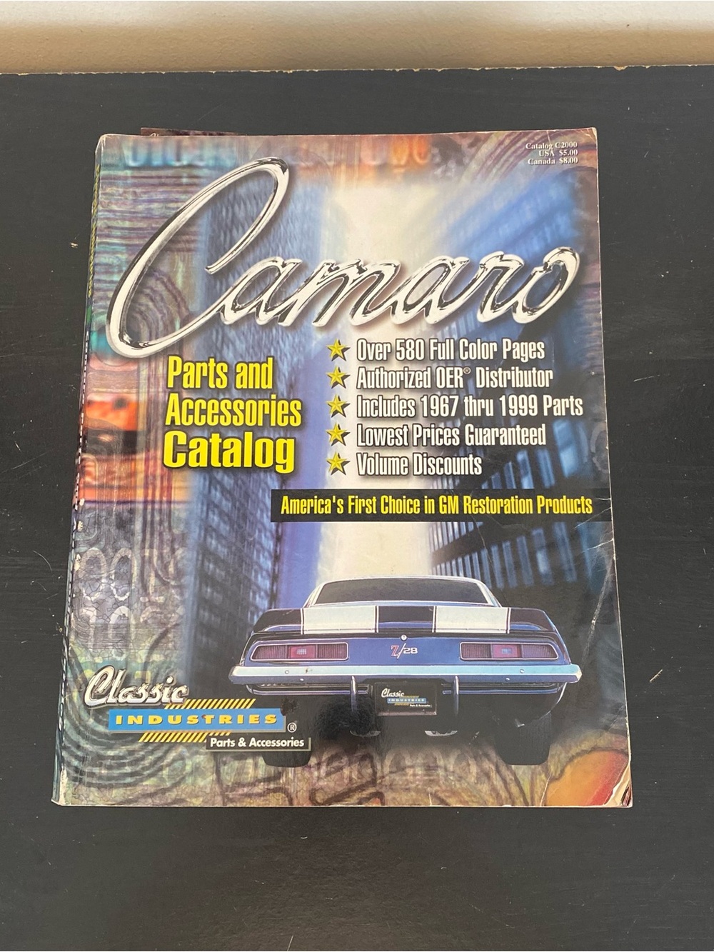 Classic Industries Camaro Parts Accessories Catalog 1967-1999 Restoration Guide